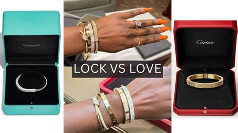 lock bracelet cartier|cartier vs tiffany bracelet.